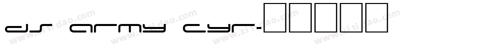 DS Army Cyr字体转换